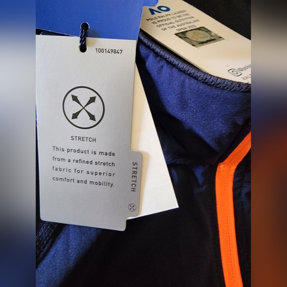 $198 NWT Ralph Lauren AO Australian Open 2022/2024 NAVY Blue Jacket Women M Hood - Picture 7 of 11